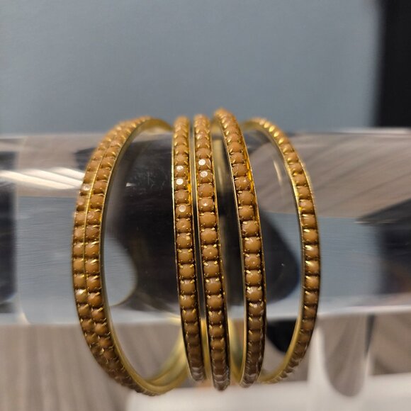 Devi Caramel bangle set of 6 - Picture 2 of 2